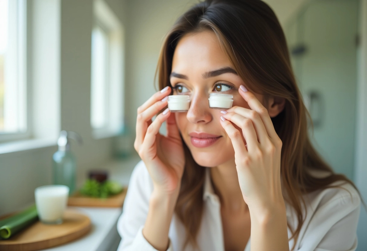 poches sous les yeux  et  remèdes maison