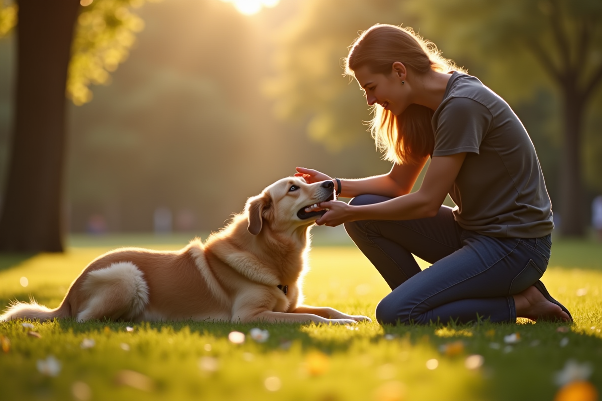 chien respirant