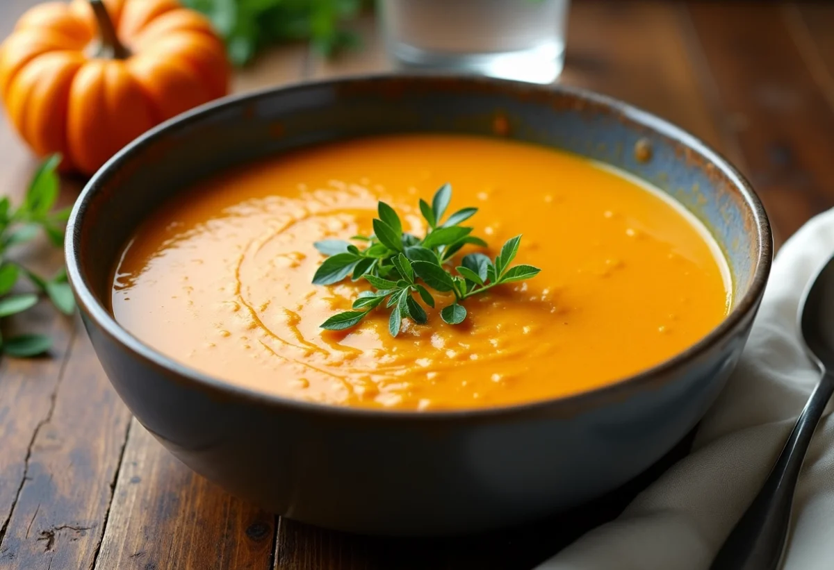 Recette facile soupe Moulinex : soupe de potimarron réconfortante à souhait